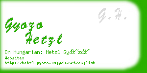 gyozo hetzl business card